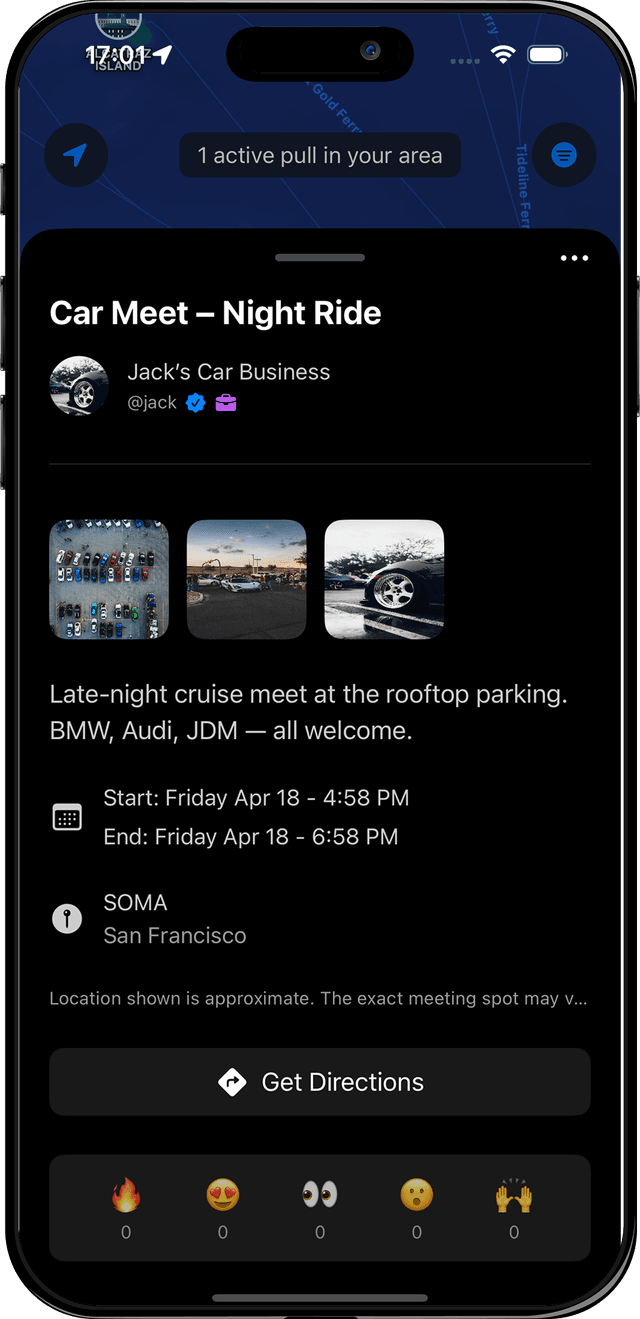 Pull details interface