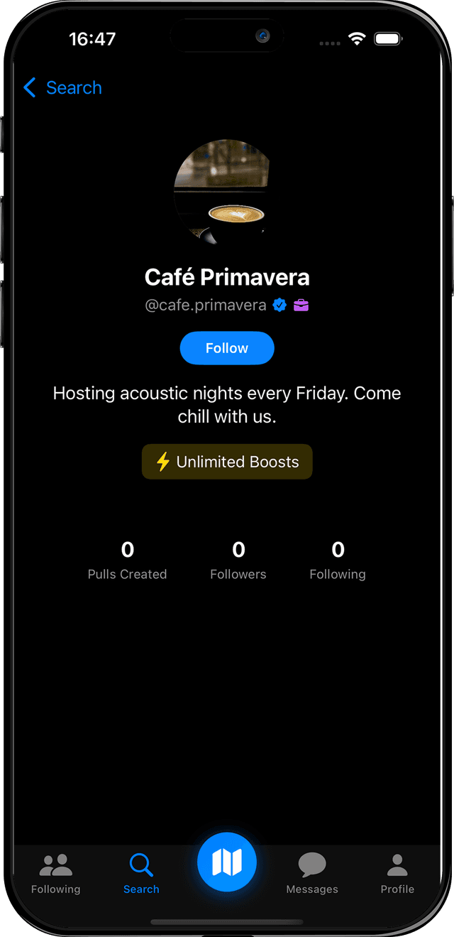 Profile and discovery interface